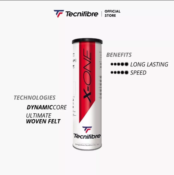 Tecnifibre Tennis Ball X-ONE - TUBES OF 3